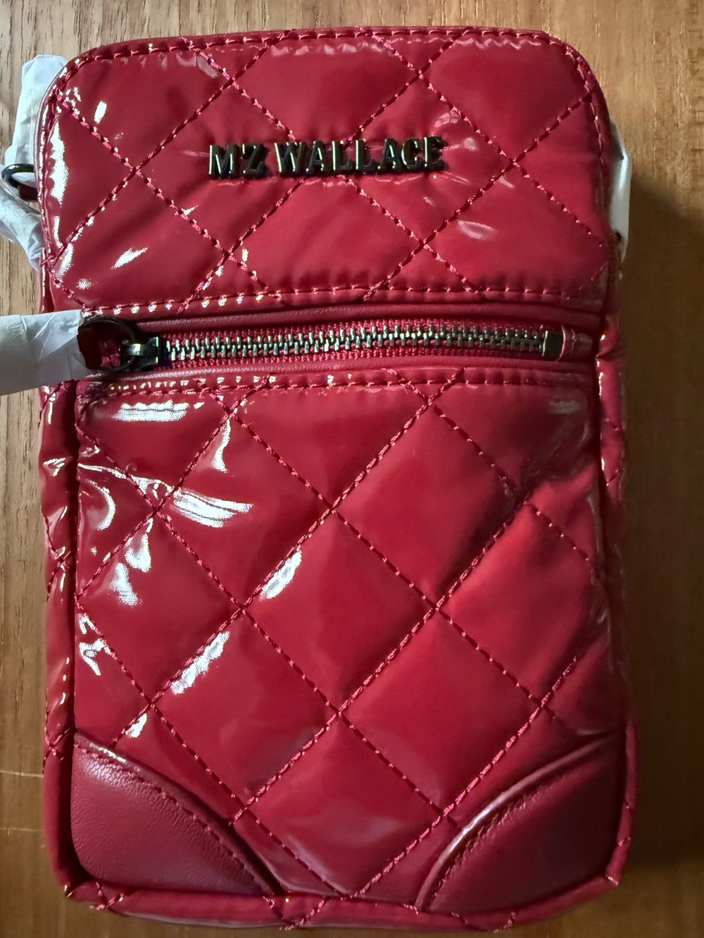 NWT - MZ Wallace Micro Crosby - Rouge Lacquer - Picture 6 of 10
